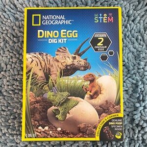 National Geographic Dino Egg Dig Kit - Blue & Yellow Packaging